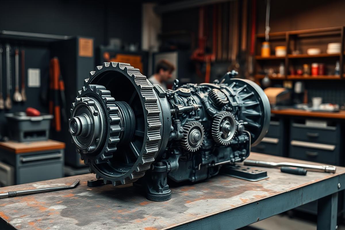 Automatic transmission unit prepared for fitting in a specialist workshop